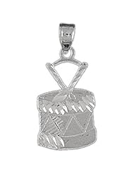Clevereves 14K White Gold Charm Musical Instruments 1.1 - Gram(s)