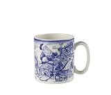 Spode Blue Room Annual Santa's Big Day Plate and Mug Set, Reindeer Round-Up