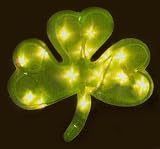 St. Patricks Day SHAMROCK window LIGHT 2 sided In/out