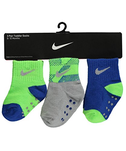 Nike Baby Boys' 3-Pack Mini Crew Socks