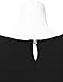 JJ Perfection Women's Solid Woven Pleated Petal Short Sleeve Blouse