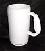 Colored Plastic Mugs - White - Set of 6