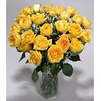 Two Dozen Long Stemmed Premium Yellow Roses