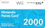 Nintendo 2000 Points Card (DSi or Wii)