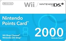 Nintendo 2000 Points Card (DSi or Wii)