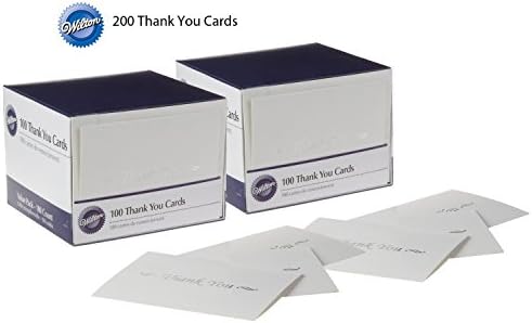 Wilton 100-Pack Basic Thank You Cards, 2-pack