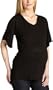 9Seed Women's Maternity Scoop Neck Tee,Night,X-Small/Small