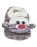 Women's Soft Ones: Sock Monkey Slipper - Brown