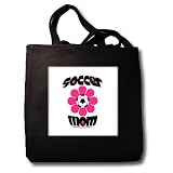 Deniska Designs Soccer - Soccer Mom Flower - Tote Bags