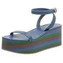 Miu Miu Women's Platform Sandal, Bluette, Size 38.5