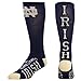 Notre Dame Fighting Irish Flip Side Crew Socks Men's Size Large 10-13 - For Bare Feet