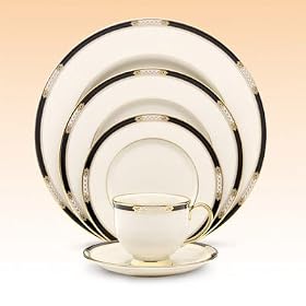 Lenox Hancock Gold Banded Ivory China 16' Oval Platter by Lenox