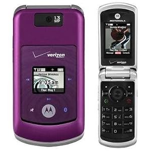 Verizon Motorola W755 No Contract 3G Phone Purple