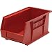Quantum QUS240 Plastic Storage Stacking Ultra Bin, 14-Inch by 8-Inch by 7-Inch, Red, Case of 12