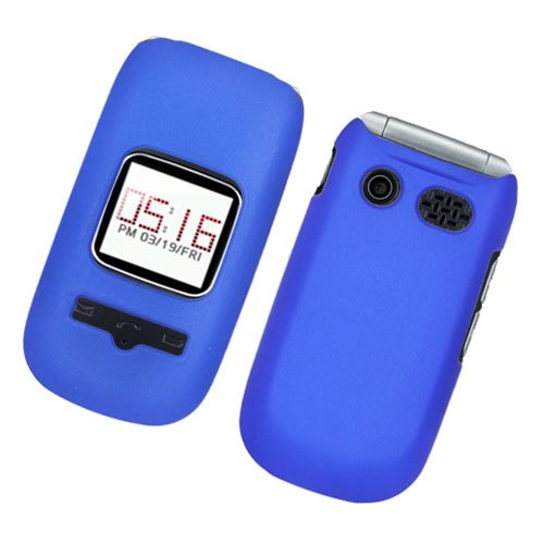 cheap Blue Rubberized Coating Hard Plastic Case Cover for Pantech P2030 Breeze III 3