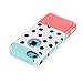 5C Cases, iPhone 5C Case, BENTOBEN Ultra Slim Apple iPhone 5C Cases Hard Plastic Shell and Soft TPU Dual Layer Shockproof Bumper Wave Point Hybrid Protective Covers for iPhone 5C, Blue