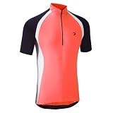 Tenn Mens Cool Flo Breathable Cycling Jersey - Short Sleeve - Hi-Viz Orange