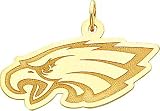 14K Gold NFL Philadelphia Eagles Logo Charm