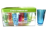 8-Piece Acrylic Tumbler Set - Color