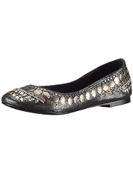 Buffalo 209-4063 printed imi suede, Damen Ballerinas