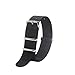 2pc 16mm Nato Ss Nylon Striped Black, Coffee Interchangeable Replacement Watch Strap Band