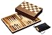 Spielwaren : Philos 2508, Backgammon- Schach- Dame, Walnuss, Feld 32 mm