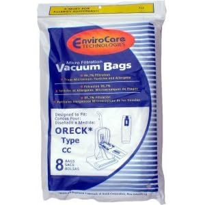 Generic Oreck Vacuum Cleaner Bags To Fit Style CC, and all XL Upright Models 8 pk.