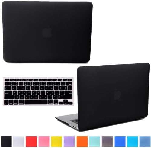 HDE Frosted Matte Rubber Coated Hard Shell Clip Snap-On Case Skin Cover for Macbook Air 13" w/ Matching Keyboard Skin