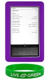 Purple Silicone Skin Case for Barnes & Noble nook E-Reader Reading Device (nook NOT Included)