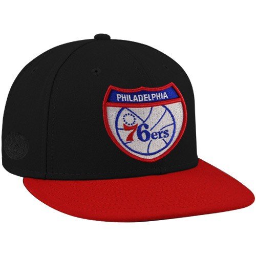 Cheap NBA New Era-ESPN Philadelphia 76ers Black Team Roads Premium Fitted Hat