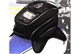 ナンカイ：ツインウィンドウ タンクバッグ BA-032 / ブラックXグレーXカーボン柄