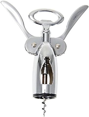 Wine Opener - Corkscrew and Wine Stopper Set,Luxury Silver Wing Corkscrew Easy Open Wine Bottle Opener for Wine Enthusiast Waiters Bartenders