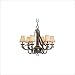  : Monte Carlo Fan Company DO6CHWI Durango Six Light Chandelier in Weathered Iron with Cappuccino Faux