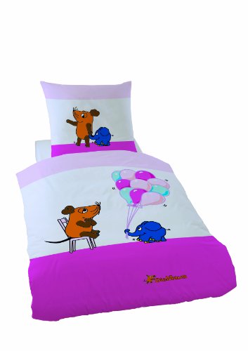 CTI 039059 Bettw&auml;sche Die Maus Geschenk / Linon / 135 x 200 + 80 x 80 cm Preisvergleich