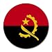 Angola Flag Round Mouse Pad