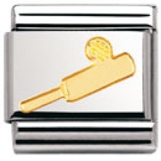 Nomination Composable Classic SPORT Edelstahl und 18K-Gold (Kricketschlager) 030106 Preisvergleich