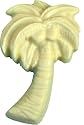 J. Michelle Chocolatier Solid Belgian White Chocolate Palm Tree, Handmade in Hawaii, 2-Count Bag