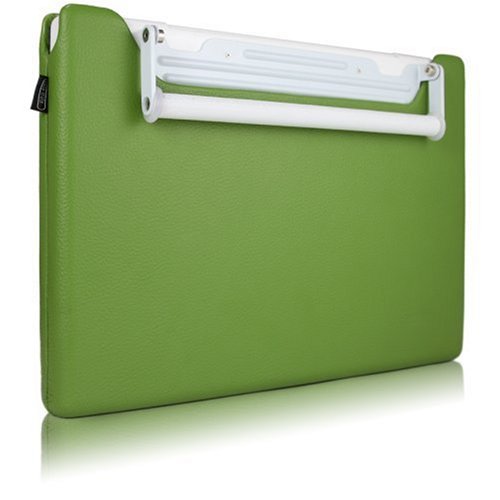Case-Mate 13 Signature Sleeve MacBook Laptop Cover in Italian Leather over Form-fit Shell, Capri Green (67864)