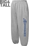 Los Angeles Dodgers Big & Tall Steel Grey Fleece Sweatpants