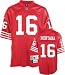 Joe Montana 49ers Red Reebok Premier Jersey