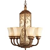 Progress Lighting P4473-122 Eight-Light Chandelier with Vintage
