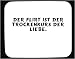 Mauspad mit Der Flirt ist der Trockenkurs der Liebe. Dekoration
