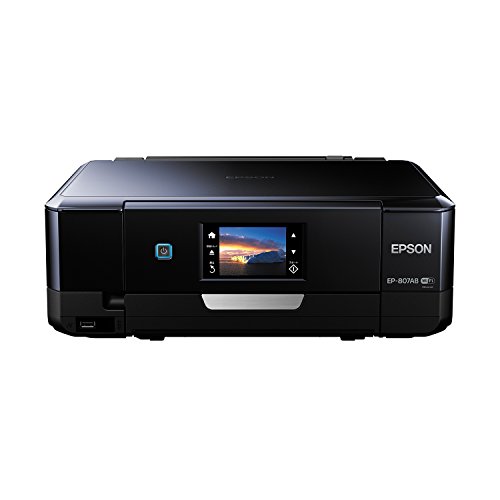 EPSON インクジェット複合機 Colorio EP-807AB 無線 有線 スマートフォンプリント Wi-Fi Direct ブラック