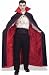 Mens Womens Unisex Halloween Party Dracula Vampire Outfit Cape Red Black Velvet With Collar