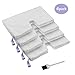 MXZONE Replacement Microfiber Steam Mop pad Cleaning Pads for Shark Steam Pocket Mop S3500 Series S3550 S3501 S3601 S3601D S3901 S3801 S3801CO, White, S3501-White