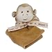 Search Our Specialty Mall : Eco Friendly Miyim Baby or Childrens Organic Cotton Monkey Security Blankie 8" x 8"-Non Toxic