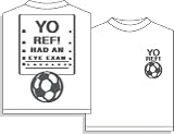 Ref's Eye Chart Short Sleeve Soccer T-Shirt