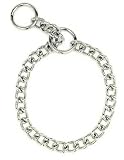 HS Steel Chain Choke Collar 22 in. with 3 mm. Heavy links, Dog Collars, Dogs, Home & Garden