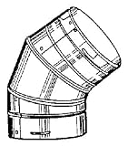 Dura Vent 3 45 Degree Round Type B Gas Vent Elbow
