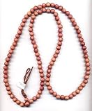 All Natural Handmade Plain Cedar Prayer Beads Necklace - 10 mm